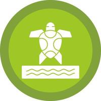 Sea Turtle Vector Icon Design