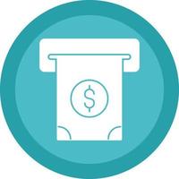 Cash Withdrawal Vector Icon Design