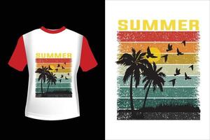 Clásico retro estilo verano t camisa diseño Pro vector