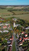 Small village in Suffolk flyover video