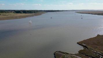 Suffolk Fluss deben Antenne Aussicht video