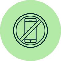 No Smartphone Vector Icon