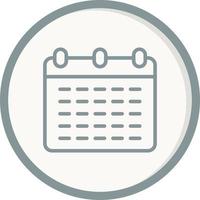Monthly Calendar Vector Icon