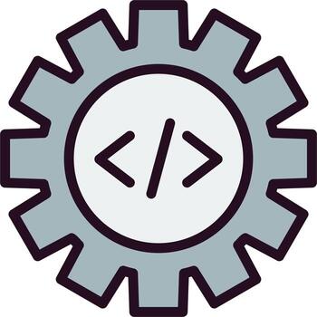 código mejoramiento vector icono