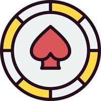 casino chip vector icono