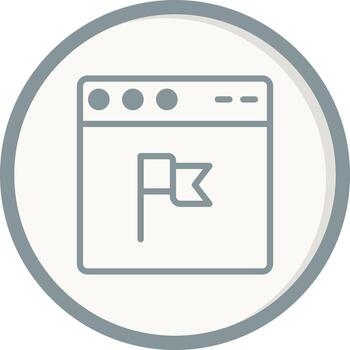 icono de vector de navegador web