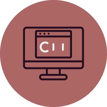 icono de vector de lenguaje de programación