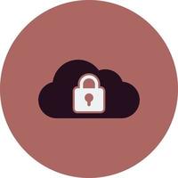 Cloud Security Vector Icon