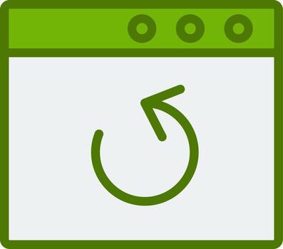 Browser Backup Vector Icon