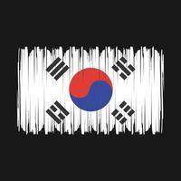 vector de bandera de corea del sur