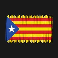 vector de bandera de cataluña