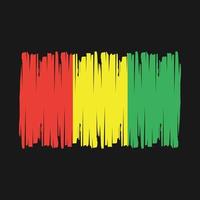 Guinea Flag Brush Vector