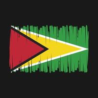 Guyana Flag Brush Vector