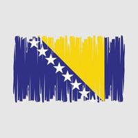 Bosnia Flag Brush Vector
