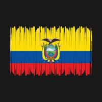 vector de bandera de ecuador