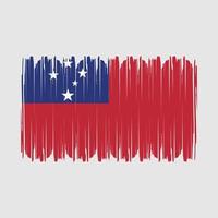 vector de bandera de samoa