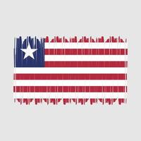 vector de bandera de liberia