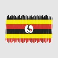 vector de bandera de uganda