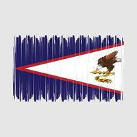 vector de bandera de samoa americana