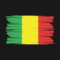 Mali Flag Brush Vector
