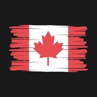 vector de pincel de bandera de canadá