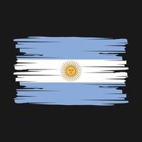 vector de pincel de bandera argentina