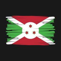 vector de pincel de bandera de burundi