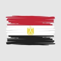 vector de pincel de bandera de egipto