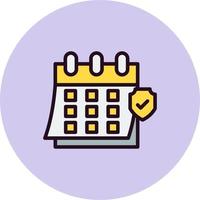 Insurance date Vector Icon