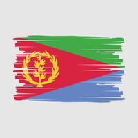 Eritrea Flag Brush Vector