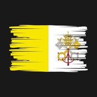 vector de pincel de bandera del vaticano