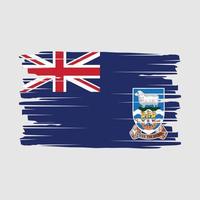 Falkland Islands Flag Brush Vector