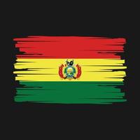 Bolivia Flag Brush Vector