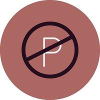 Parking Forbidden Vector Icon