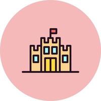 icono de vector de castillo de arena