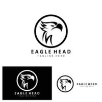 Eagle Head Logo Design, Flying Feather Animal Wings Vector, Product Brand Icon Illustration vector