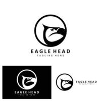 Eagle Head Logo Design, Flying Feather Animal Wings Vector, Product Brand Icon Illustration vector