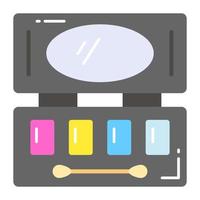 A visually appealing vector of eyeshade kit, makeup accessory