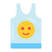 Trendy vector design of tank top, sleeveless shirt