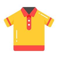Casual polo shirt design, shirt with short sleeves and collar vector