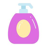 Liquid soap dispenser vector icon, modern and trendy style