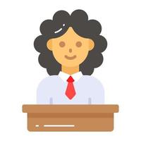 Judge vector design in trendy style, premium icon