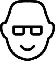 male glasses vector illustration on a background.Premium quality symbols.vector icons for concept and graphic design.