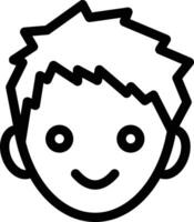 ilustración de vector de niño en un fondo. símbolos de calidad premium. iconos vectoriales para concepto y diseño gráfico.