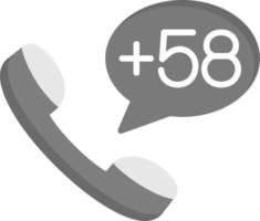 Venezuela Dial code Vector Icon