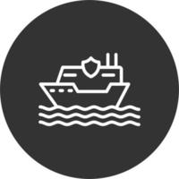 icono de vector de crucero