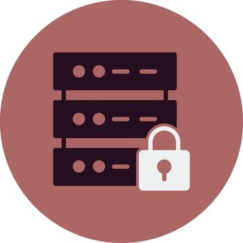Database Security Vector Icon
