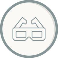 3d Glasses Vector Icon