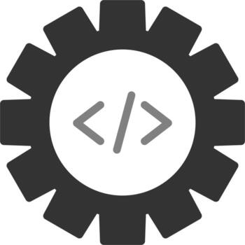 código mejoramiento vector icono
