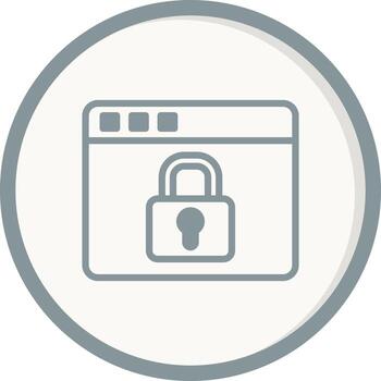 icono de vector de seguridad web